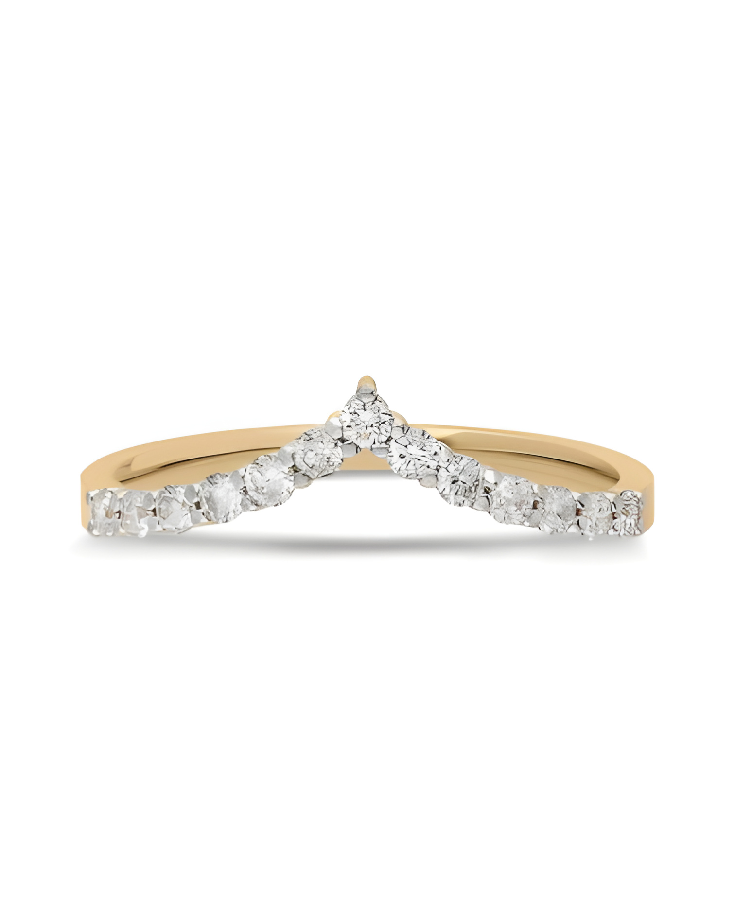 Anillo de compromiso con diamantes en forma de pico | Staring