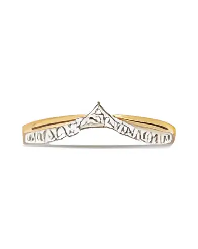 Anillo de compromiso con diamantes en forma de pico | Staring