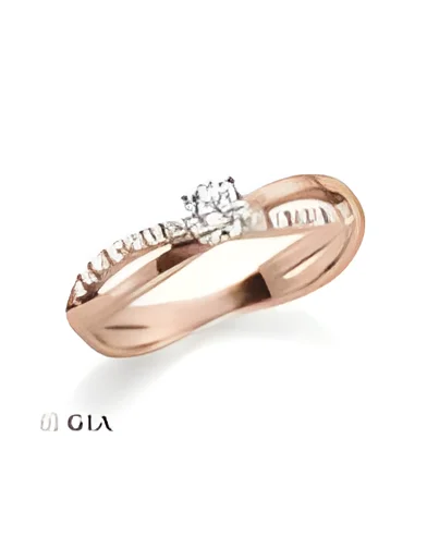 Anillo de compromiso entrelazado con diamantes | Staring