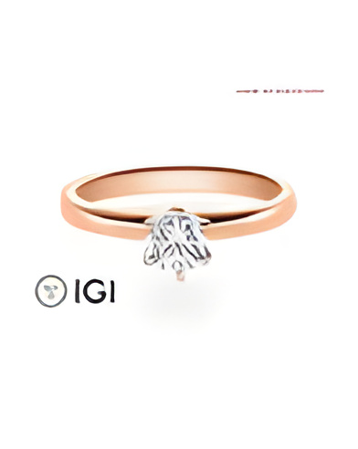 Anillo de pedida con diamante sintético en Madrid | Staring