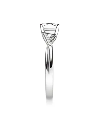 Anillo de compromiso entrelazado con diamantes artificiales | Staring