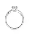 Anillo de compromiso entrelazado con diamantes artificiales | Staring