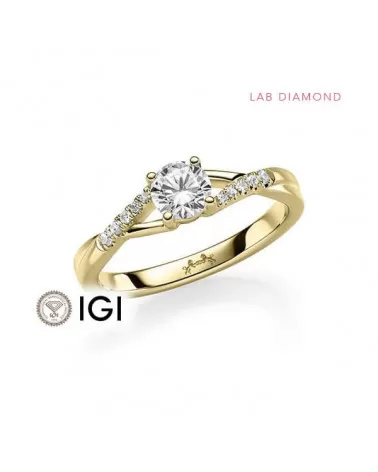 Anillo de compromiso con diamantes de laboratorio Valencia | Staring