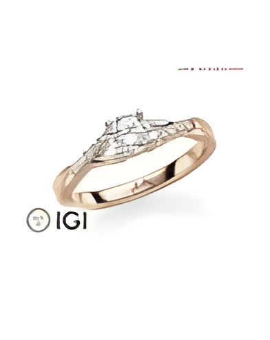 Anillo de compromiso con diamantes de laboratorio Málaga | Staring