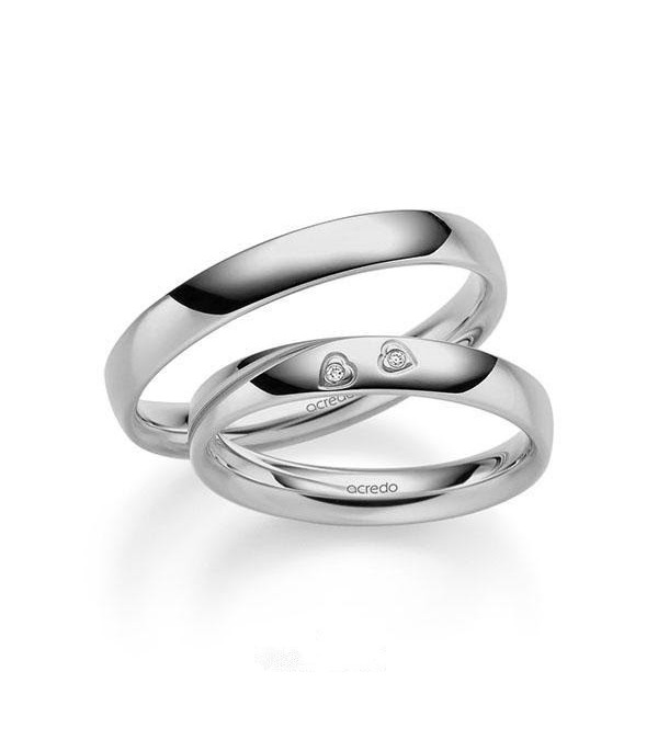 Anillo de compromiso solitario en oro blanco, 4 puntas. Diamante 0,150 ct. Acredo - 1 Anillo de compromiso solitario en oro blanco, 4 puntas. Diamante 0,150 ct. Acredo - 1
