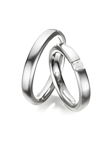 Precioso anillo de boda para ella en Platino con diamantes