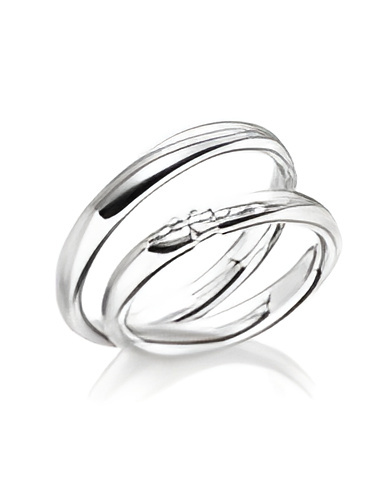 Anillos de oro blanco de 14K o 18K diamantes naturales con certificado