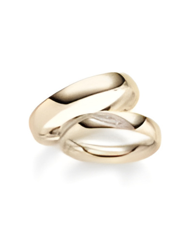Alianzas de boda confeccionadas en oro rosa de 18K con acabado mate.