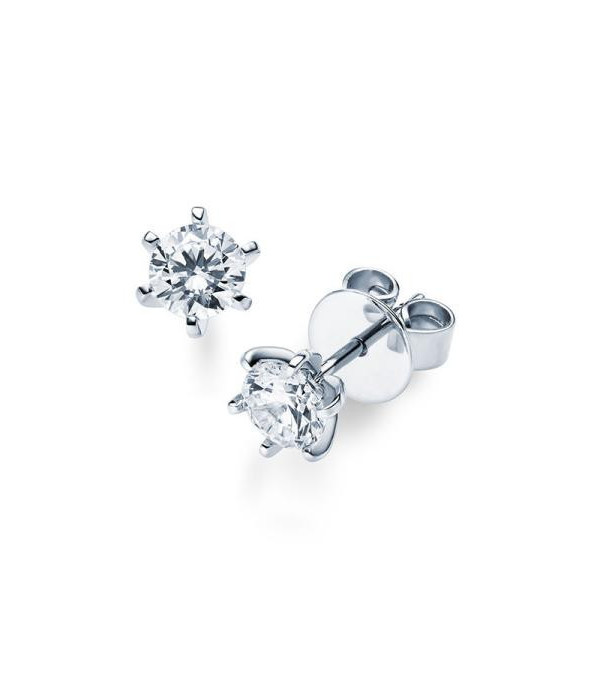 Alianzas de boda en oro blanco, acabado mate. 3 diamantes. Ancho: 3,5 mm Acredo - 1 Alianzas de boda en oro blanco, acabado mate. 3 diamantes. Ancho: 3,5 mm Acredo - 1