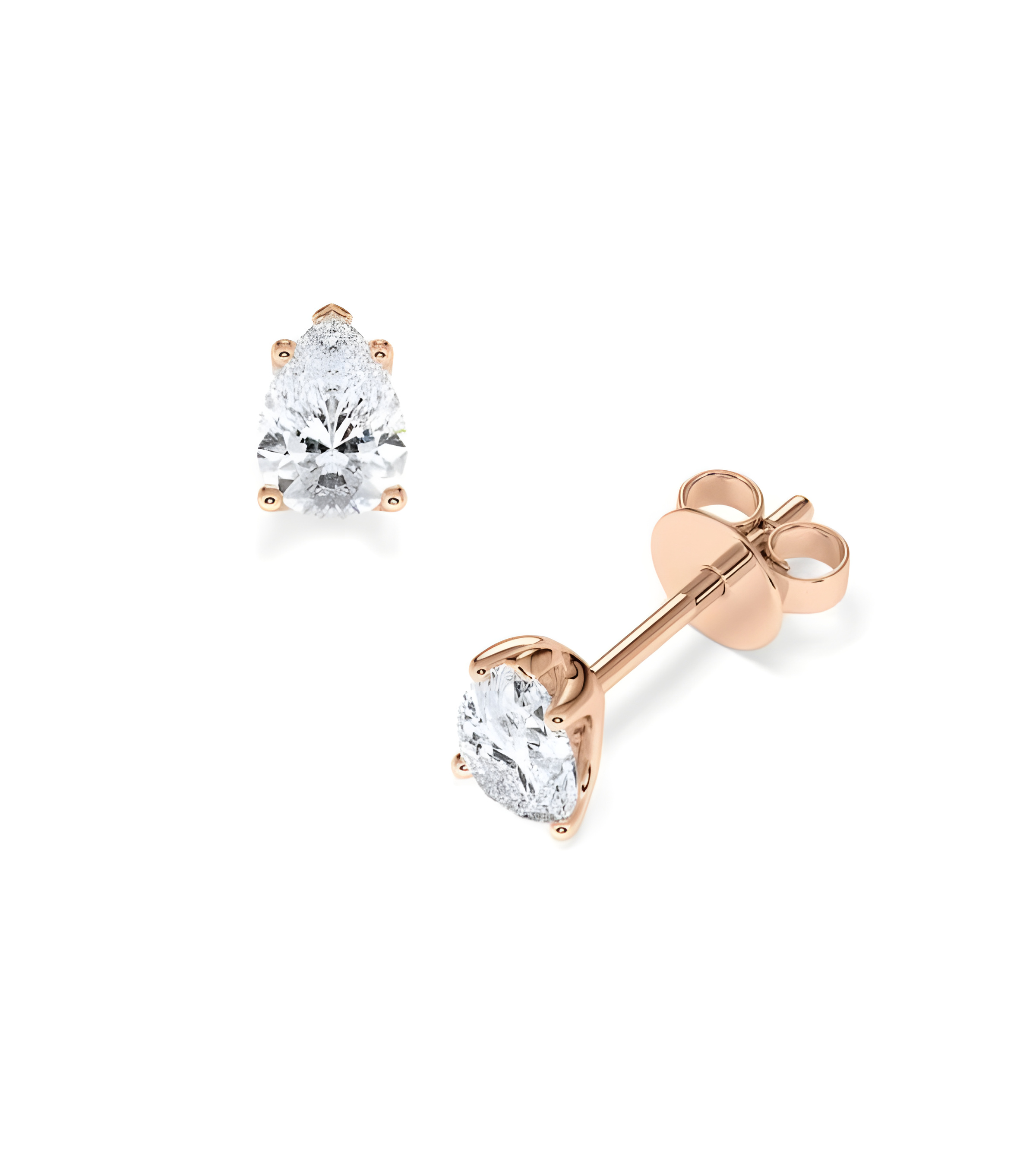 Pendientes en oro 18k o platino con diamantes laboratorio I Staring