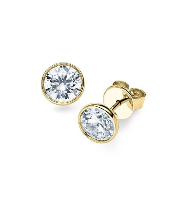 Alianzas de boda en oro blanco. Acabado pulido. Diamante talla princesa Rubin - 1 Alianzas de boda en oro blanco. Acabado pulido. Diamante talla princesa Rubin - 1