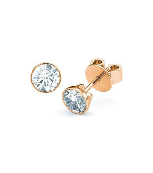 Pendientes Bezel con diamantes de laboratorio en Mallorca I Staring
