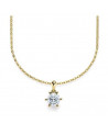 Colgante de oro o platino con diamante ético de laboratorio | Staring