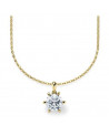 Colgante de oro o platino con diamante ético de laboratorio | Staring