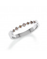 Memoire de oro blanco o platino fancy diamonds de color cognac  | Staring