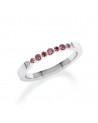 Anillo en oro blanco o platino fancy diamonds de color rojo  | Staring