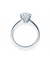 Anillo de compromiso fino y elegante en oro blanco al mejor precio