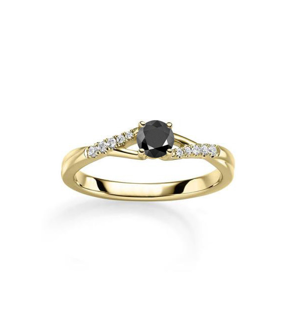 Anillos de fibra de carbono con diamante central. Ancho 8 mm Titan Factory - 1 Anillos de fibra de carbono con diamante central. Ancho 8 mm Titan Factory - 1