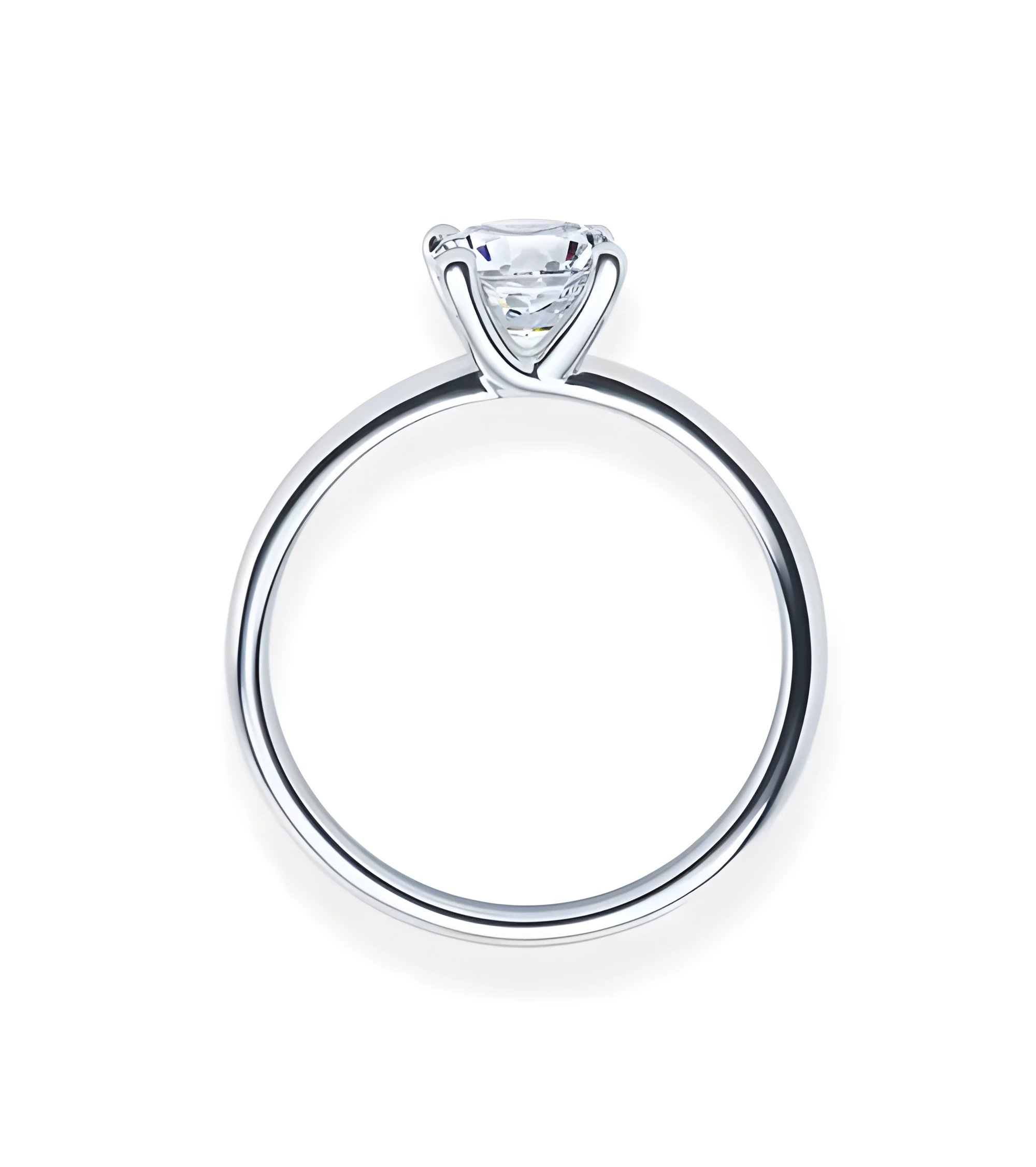 Original anillo de compromiso solitario con montura curva | Staring