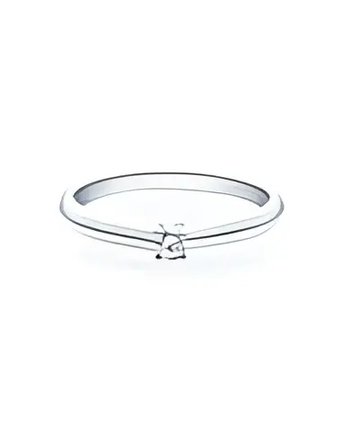 Anillo pedida en oro blanco y platino de la mejor calidad y precio | Staring
