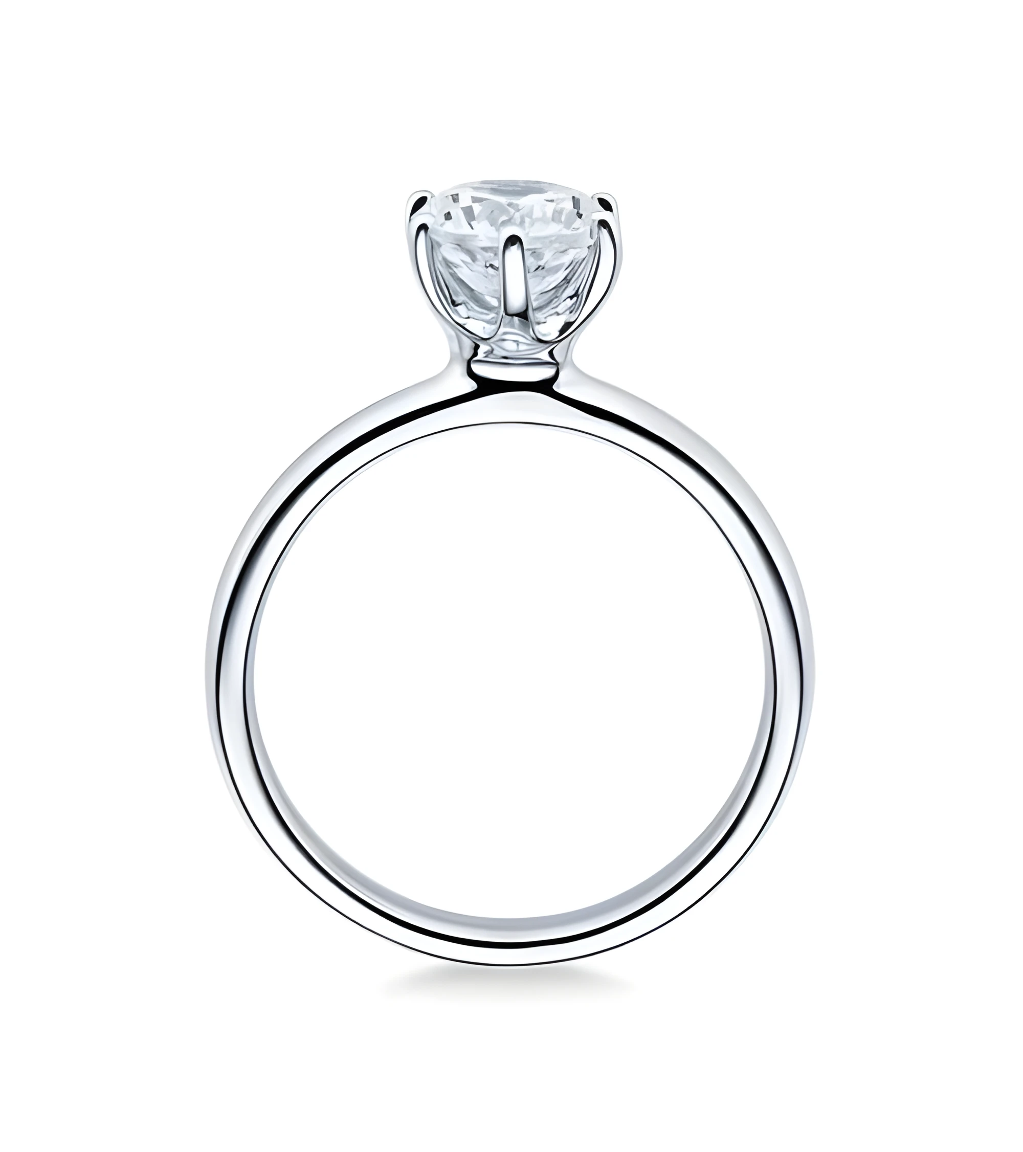 Anillo de compromiso Wezen 0,10 | Oro blanco o Platino Anillo de compromiso Wezen 0,10 | Oro blanco o Platino