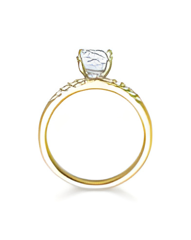 Aldebarán 0,43 | Oro amarillo - ANILLO DE COMPROMISO EN ORO - Precioso diseño de anillo de compromiso de oro 18K con diamantes