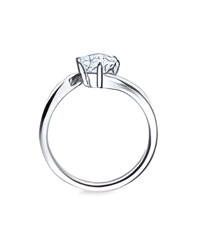 Anillo de pedida con diamante artificial en Tenerife | Staring