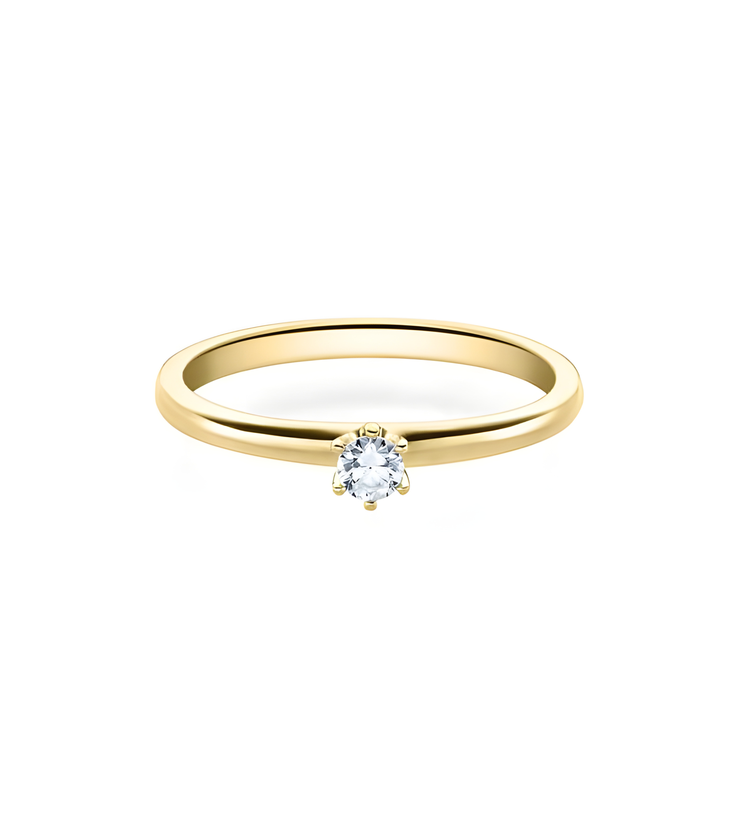 Anillo de compromiso en oro amarillo al mejor precio | Staring