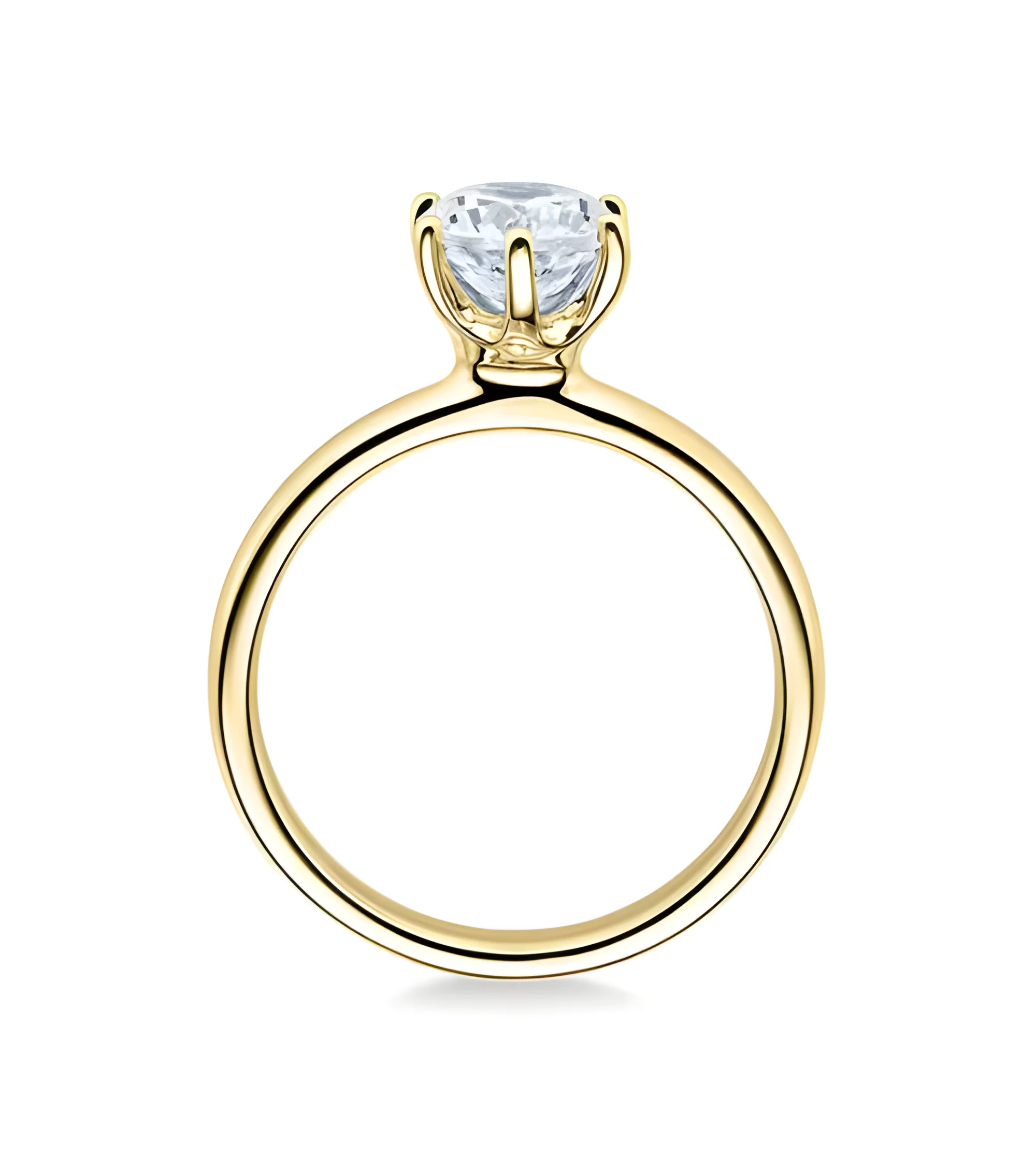 Anillo de compromiso en oro amarillo al mejor precio | Staring
