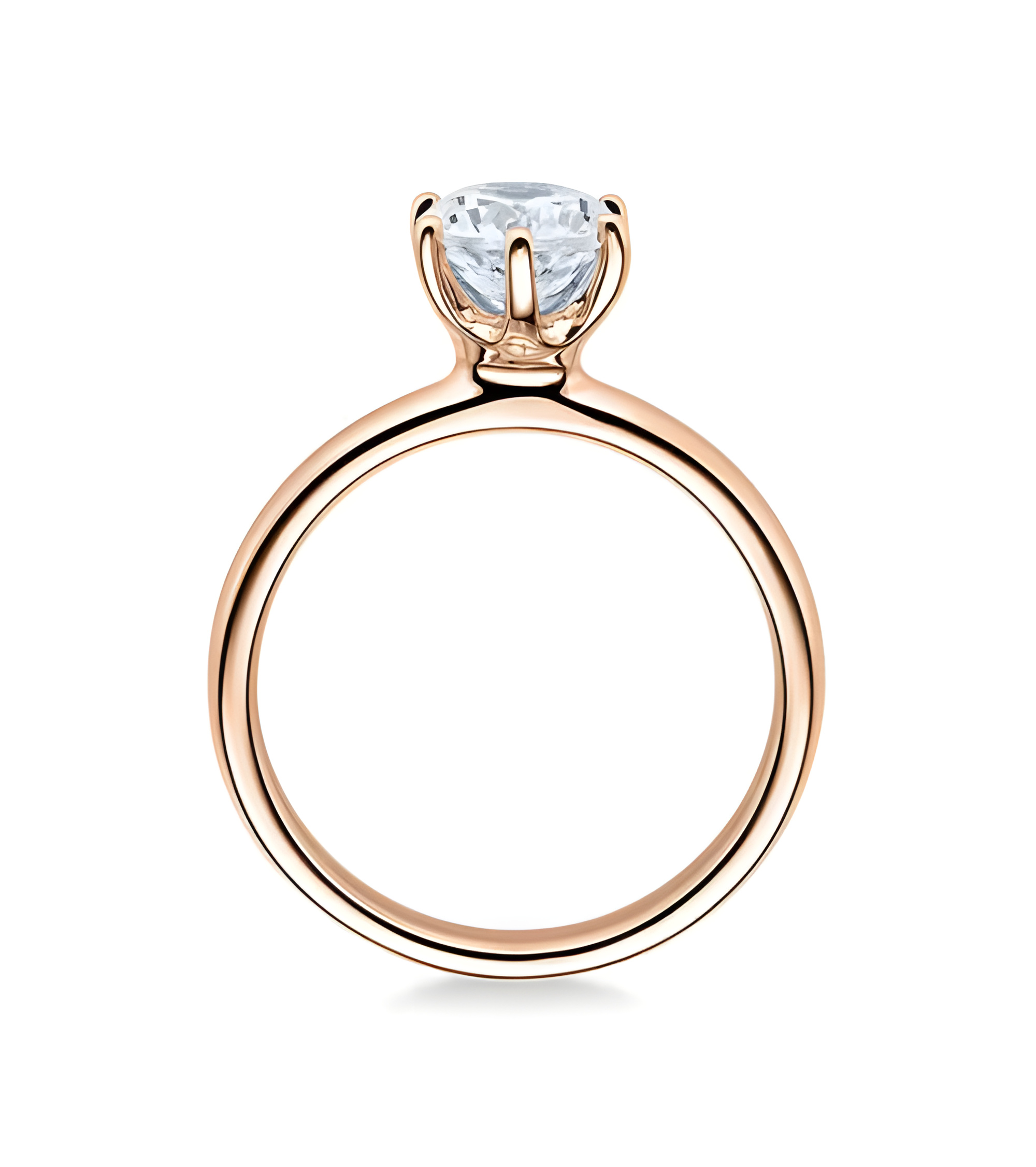 Anillo de compromiso en oro blanco barato de la mejor calidad alemana