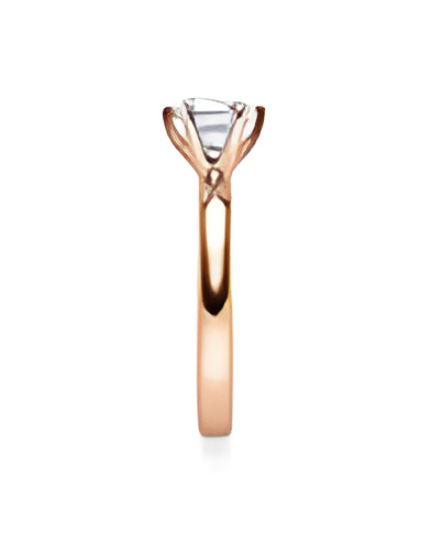 Anillo de compromiso en oro rosa muy económicos | Staring