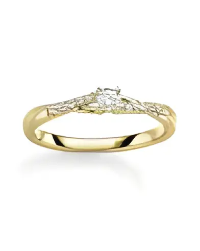 Original anillo de compromiso en Sevilla de platino u oro blanco