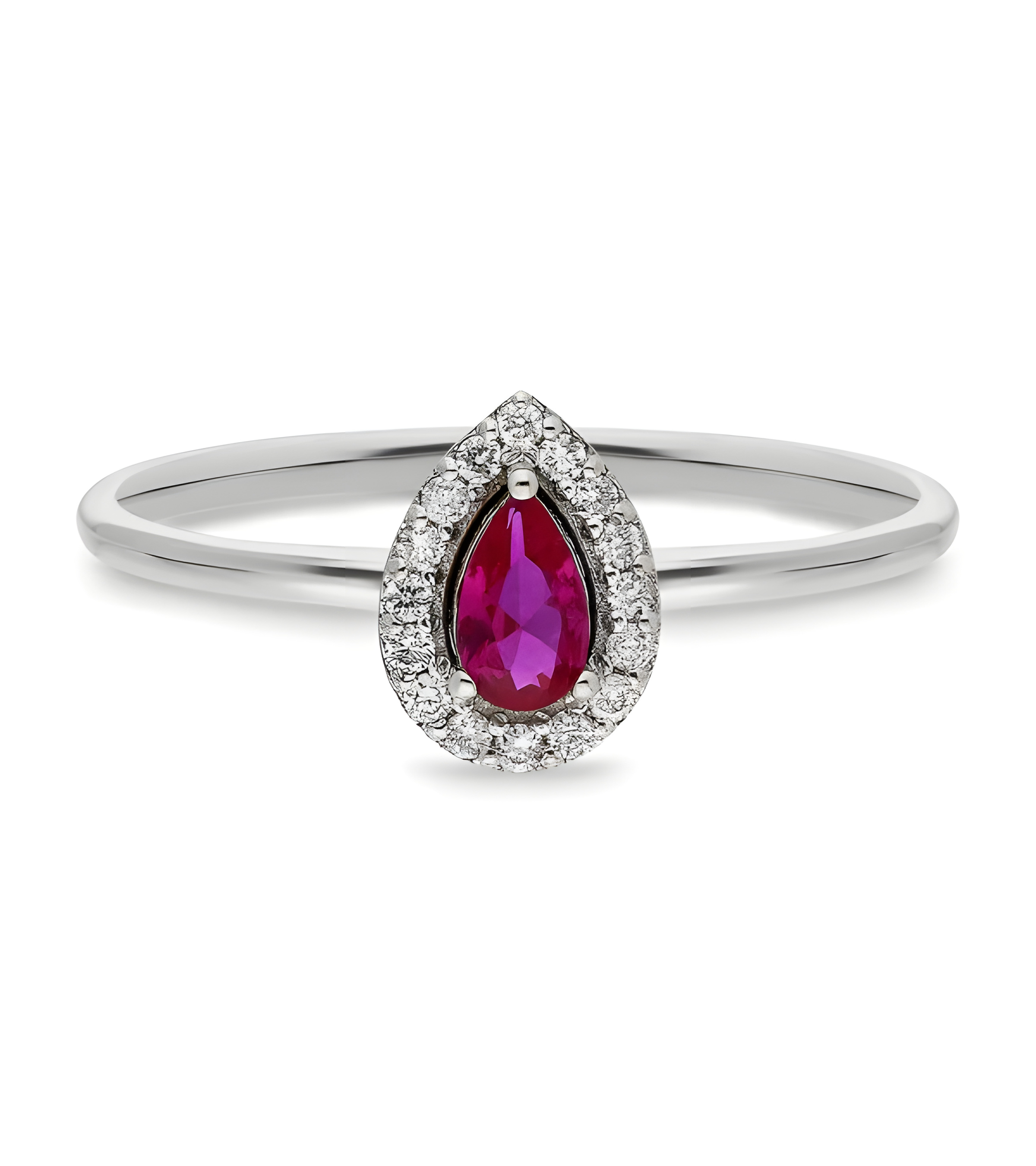 Sortija de oro con un zafiro y diamantes alrededor | Staring