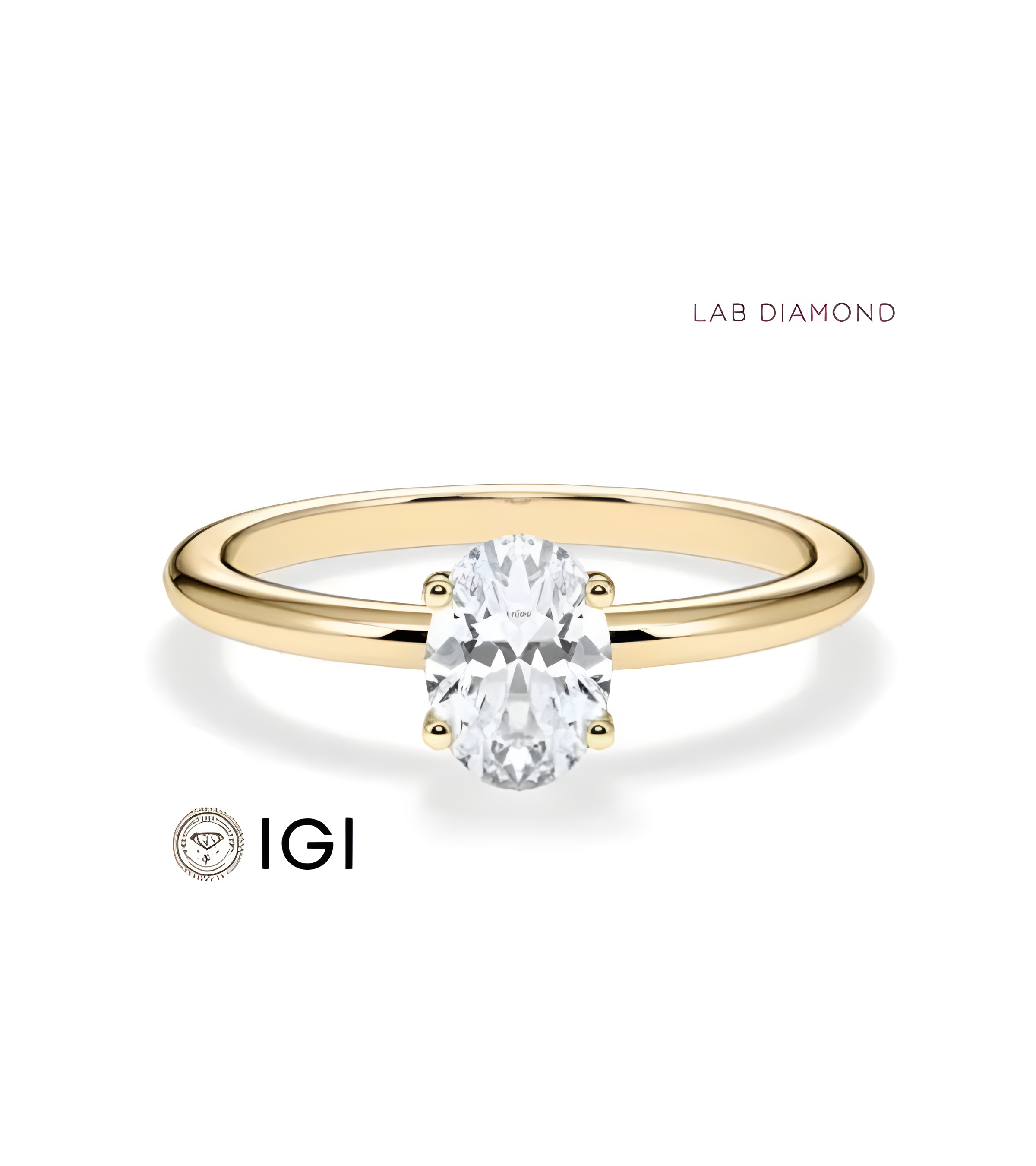 Lab-grown diamond solitaire engagement rings | Staring