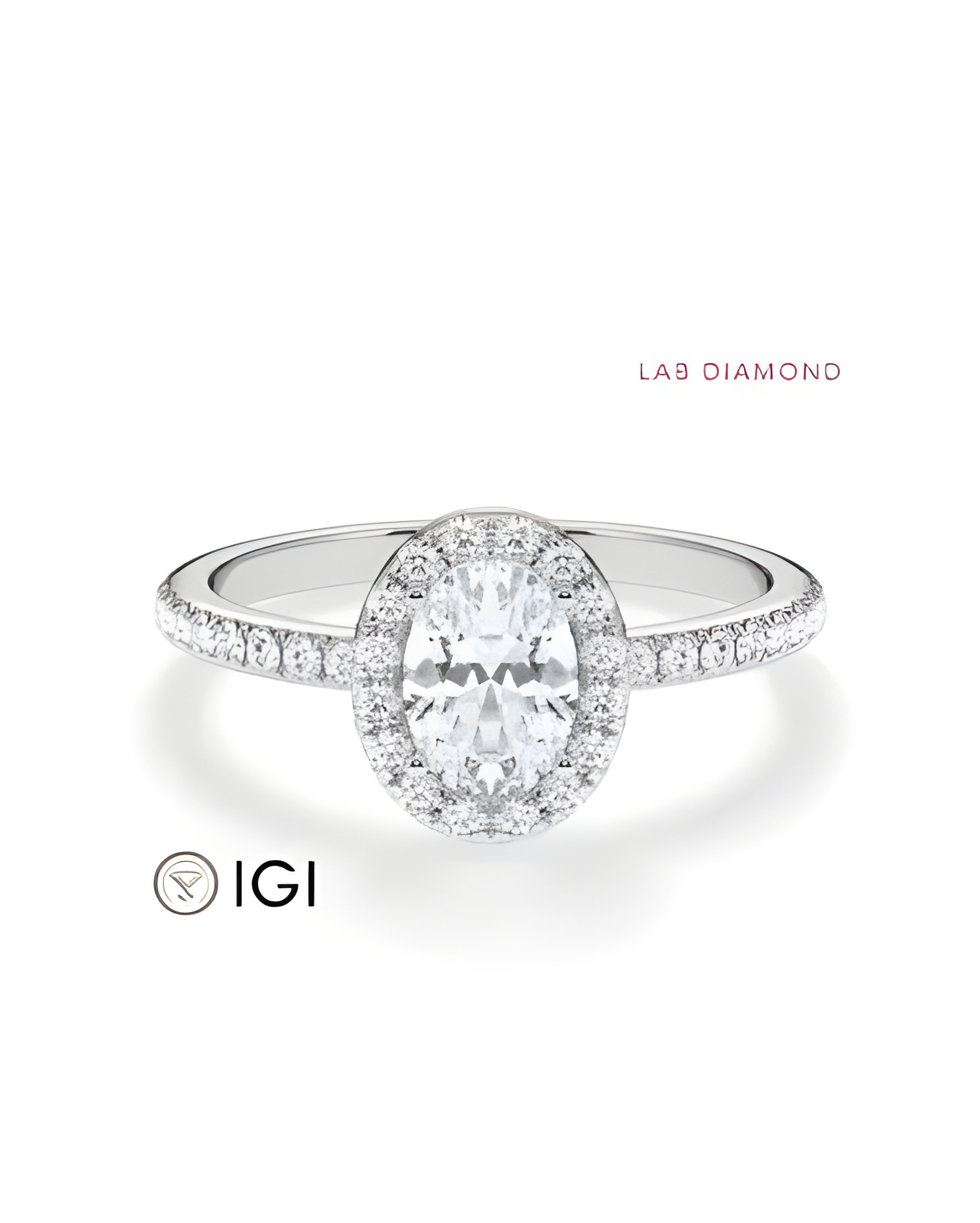 Halo engagement rings with lab-grown diamonds | Staring