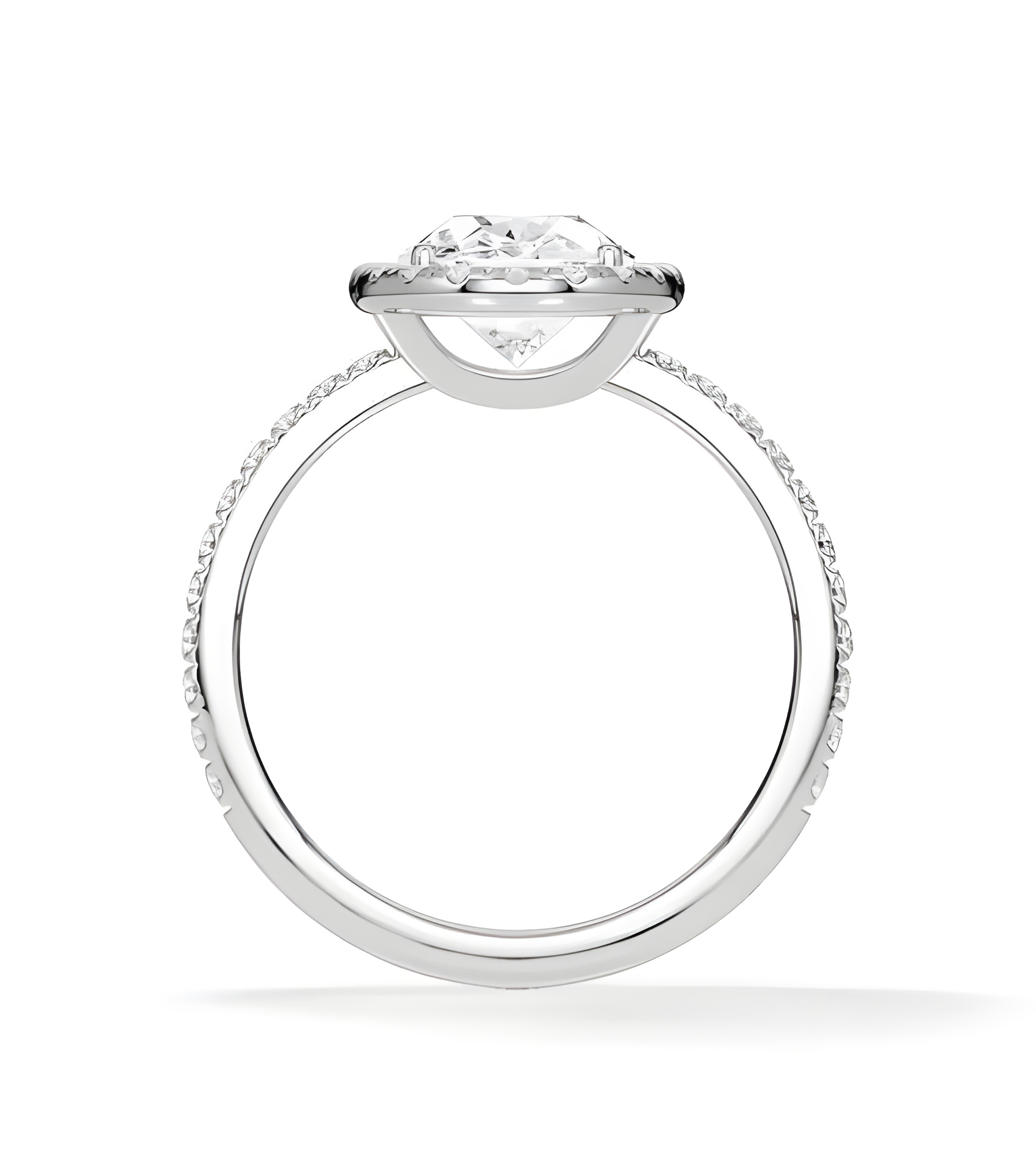 Halo engagement rings with lab-grown diamonds | Staring
