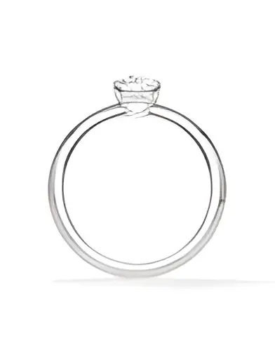 Anillos diamante oval de compromiso con lab diamond | Staring