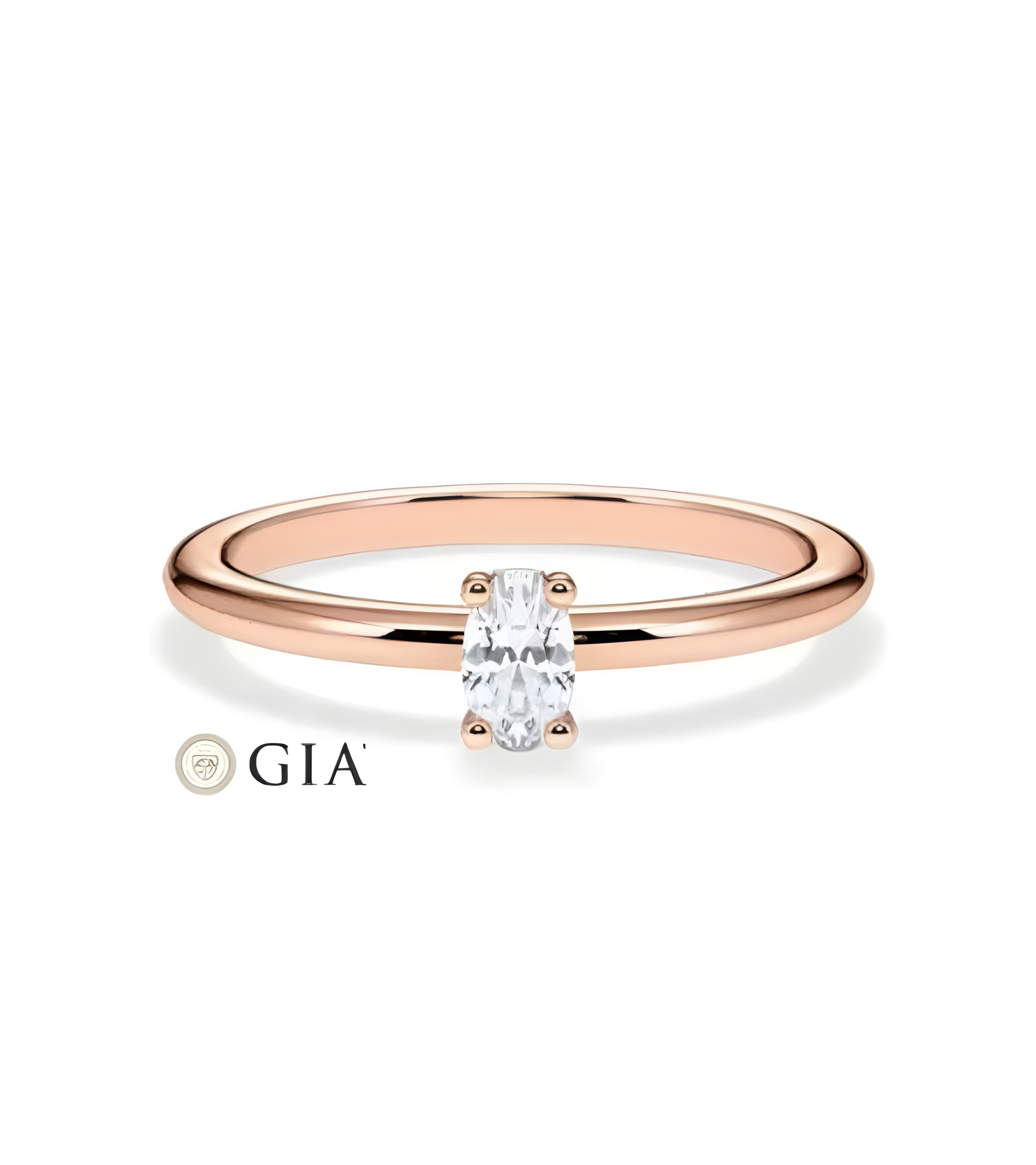 solitaire oval natural diamond engagement rings | Staring