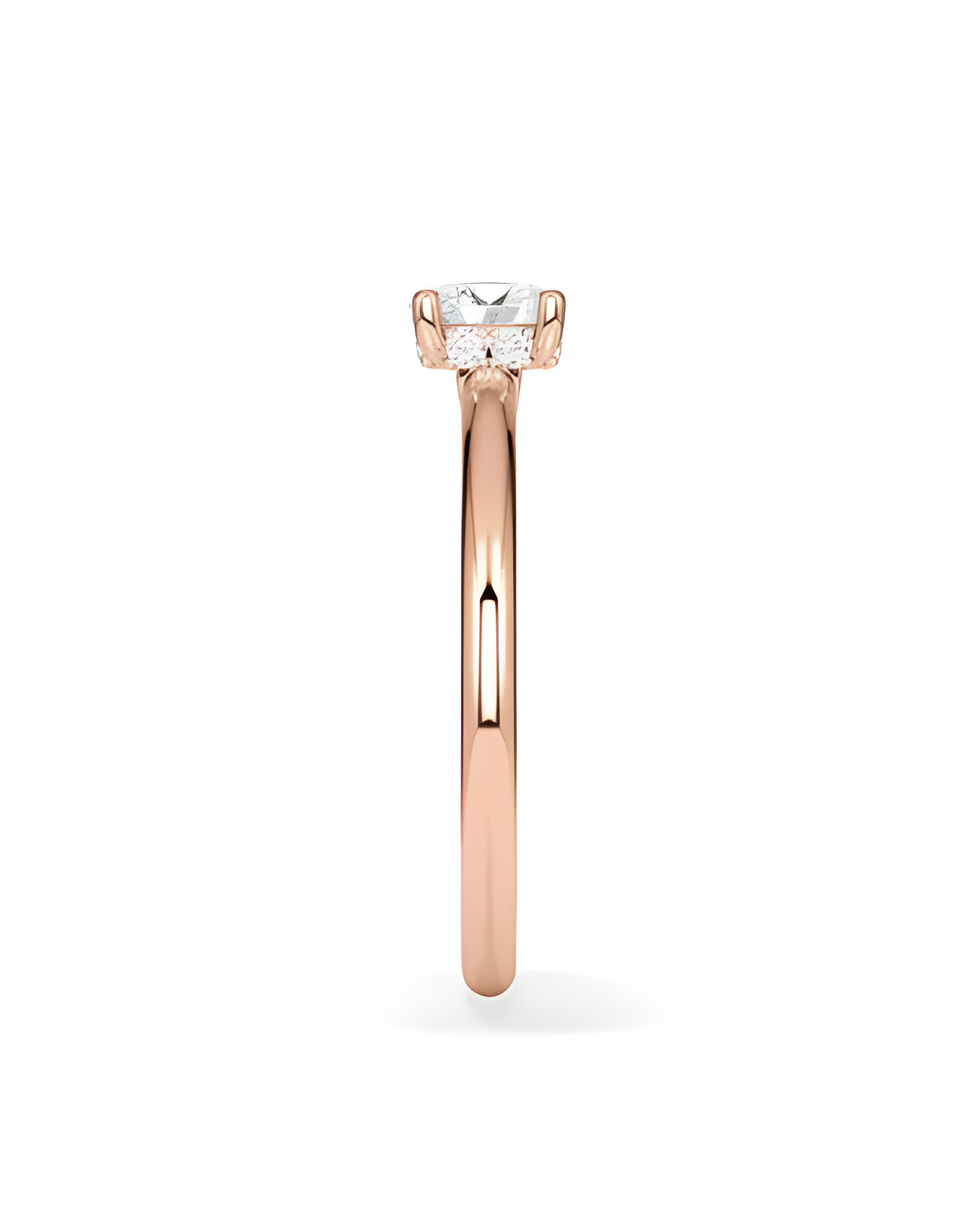 solitaire oval natural diamond engagement rings | Staring