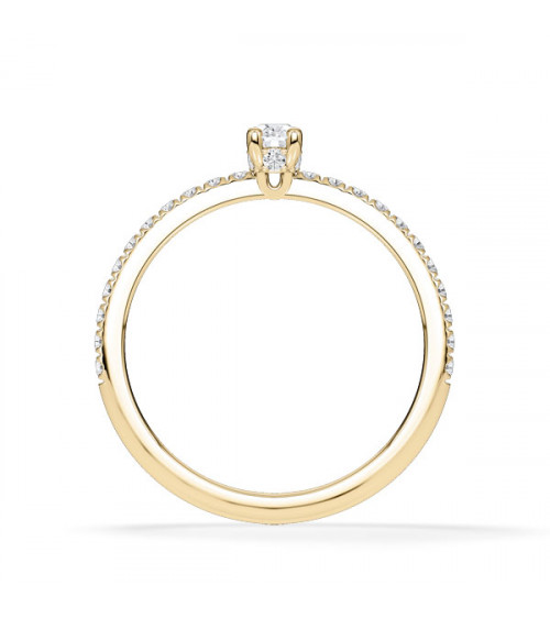 Oval-cut certified diamond engagement rings | Staring