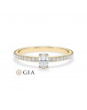 Anells de compromís amb diamants talla oval certificats | Staring