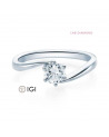 Anillo de pedida con diamante artificial en Barcelona | Staring