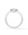 Anillos de compromiso halo con diamantes naturales