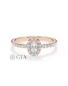 Anells de compromís en or rosa amb diamants naturals | Staring