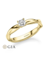 Unique yellow gold engagement rings | Staring