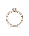 Anillos de compromiso combinados en oro rosa | Staring