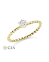 New exclusive collection of yellow gold engagement rings  | Staring