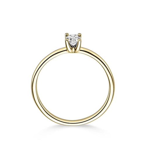 Yellow gold engagement rings in Ibiza | Staring