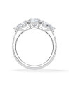Gold or platinum engagement ring with various diamond cuts | Starting