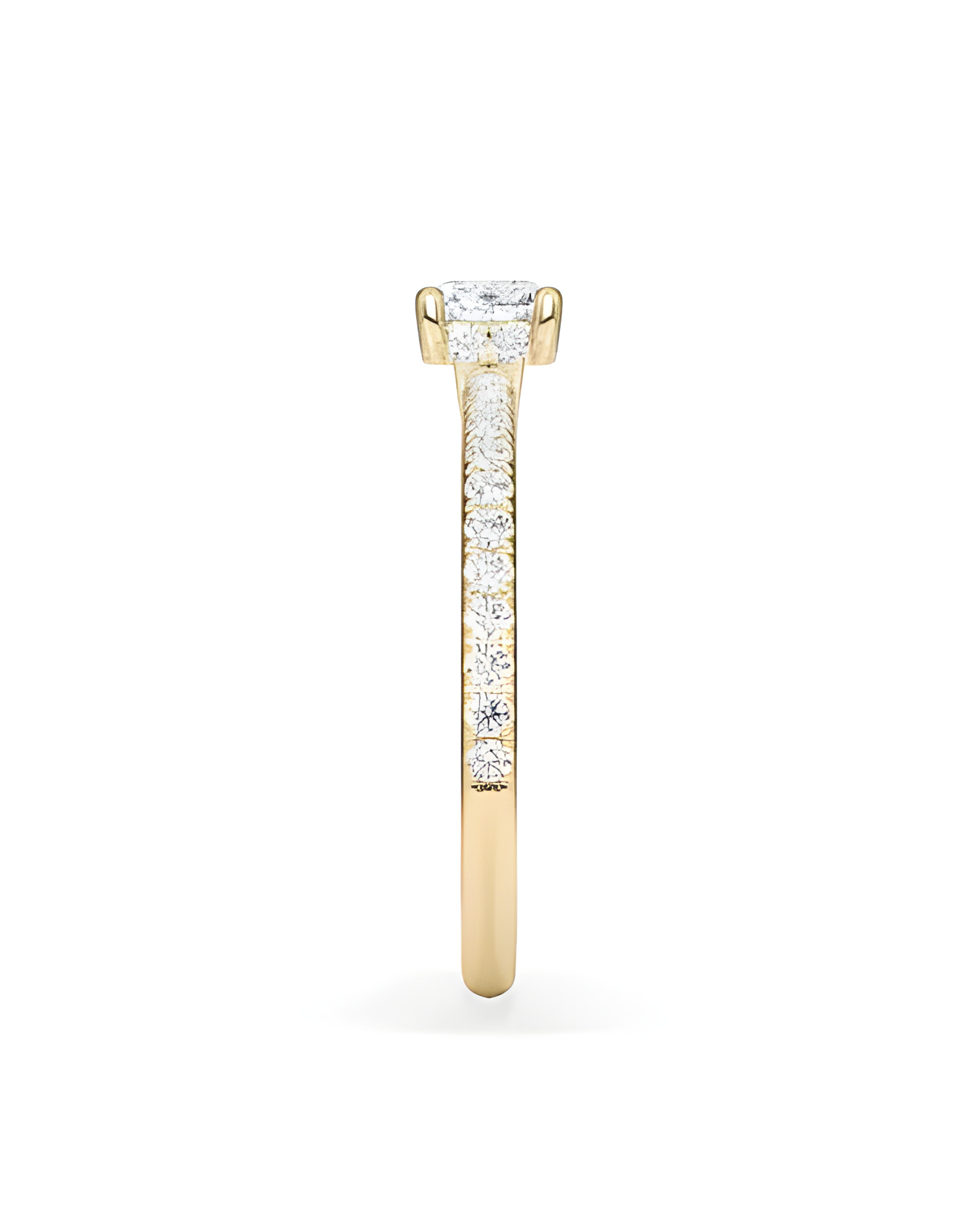 Pavé engagement rings with ethical lab-grown diamonds